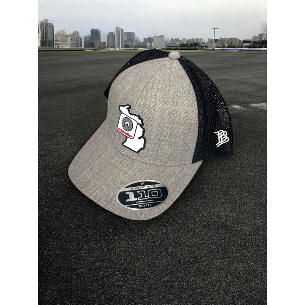 Unisex Branded Bills Hat Cap One Size Gray Black Michigan Schindler flex fit 110